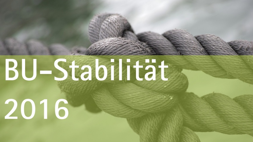 BU Stabilität 2016 Überschüsse BU Stabilität 2016 Überschüsse
