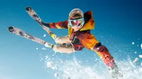 Franke und Bornberg Rating Unfallversicherung - Skifahrer bei gewagtem Sprung