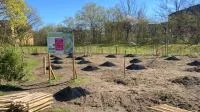 Franke udn Bornberg Mini-Wald Hannover Vahrenheide Pflanztag Erdarbeiten