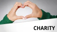 Franke und Bornberg Teaser Bild -  Charity - Frau zeigt mit Händen ein Herz