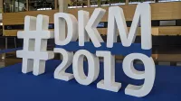 DKM 2019 Messe Dortmunder Westfalenhalle Logo und Eingangsbereich