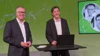 DKM 2020 Hybridveranstaltung - Peppermint Pavillon Hannover - Kongress AKS Aufnahme - Christian Monke und Reinhard Klages