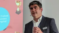 DKM Messe 2022 - Kongress Arbeitskraftabsicherung - Dortmunder Westfalenhallen - Baloise Thorsten Urbach Vortrag