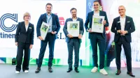 DKM 2024 - Nachhaltigkeits-Award 2024 - Lebensversciherung Prteisträger AXA, die Continentale, Swiss Life