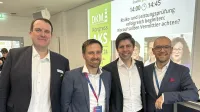 DKM 2024 Messe - Kongress Arbeitskaftabsicherung - Philipp Wedekind, Thomas Pollmer die Continentale, Dr. Ulrich Seubert Münchener Verein, Steffen Hammer Swiss Life