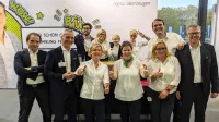 EIn Gruppenfotos mit dem Team von Franke und Bornberg auf der DKM 2019