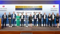 Deutscher Versicherungs-Award 2026 - Preisverleihung im Bereich Gesundheit Arbeitskraftabsicherung BU EU GF - Allianz, Dialog, LV1871, Volkswohl Bund, Baloise, die Bayerische, die Continentale, HDI, Zurich