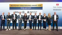 Deutscher Versicherungs-Award 2026 - Preisverleihung im Bereich Risiko und Unfall - Allianz, LV 1871, Die Stuttgarter, Baloise, die Haftpflichtkasse, IDEAL Versicherung, Zurich