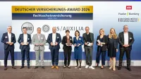 Deutscher Versicherungs-Award 2026 - Preisverleihung im Bereich Rechtsschutzversicherung - ARAG, KS Auxilia, Allianz, Örag, Roland