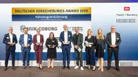 Deutscher Versicherungs-Award 2026 - Preisverleihung im Bereich Fahrzeugversicherung Kfz Elektro Motorrad Fahrrad - HUK-COBURG, Ammerländer, Cosmos Direkt, Europa, GVO, NV-Versicherung, VGH