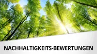 Franke und Bornberg Teaser Bild - Nachhaltigkeits-Bewertungen mit sonnigem Wald und Baumkronen