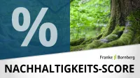 Franke und Bornberg Nachhaltigkeits-Score Prozent Anzeige und Urwald