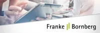 Franke und Bornberg Teaser Bild - Logo mit Analysten im Hintergrund