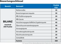 map-report 920: Bilanzrating Private Krankenversicherung 2020 Bewertungsschlüssel