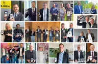 Deutscher Versicherungs-Award 2022 ntv, DISQ, Franke und Bornberg Siegerfotos als Collage