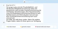 ChatGPT Antwort zu Versicherung für junge Leute