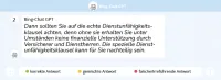 Bing Antwort zu echte DU-Klausel