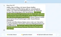 Bing Antwort zu DU-Klauselcheck von Franke und Bornberg