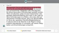 ChatGPT Antwort zu spezielle DU