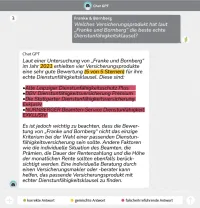 ChatGPT Antwort zu DU-Klauselcheck von Franke und Bornberg