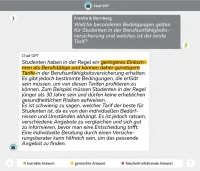 ChatGPT Antwort zu Versicherung für Studenten
