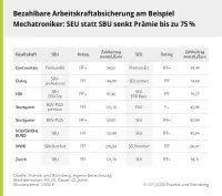 Erwerbsunfähigkeitsversicherung als Alternative Beispiel Mechatroniker