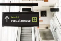 Schild zum vers.diagnose bodyscan