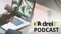 Franke und Bornberg Teaser Bild - Podcast dreiF+ mit Studio im Hintergrund