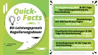 BU-Leistungspraxisstudie 2026 - Regulierungsdauer BU-Versicherung Fakten