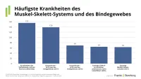 BU-Leistungspraxisstudie 2026 - Erkrankungen häufigste Krankheiten des Muskel-Skelett-Systems und Bindegewebes