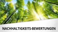 Franke und Bornberg Teaser Bild - Nachhaltigkeits-Bewertungen mit sonnigem Wald und Baumkronen