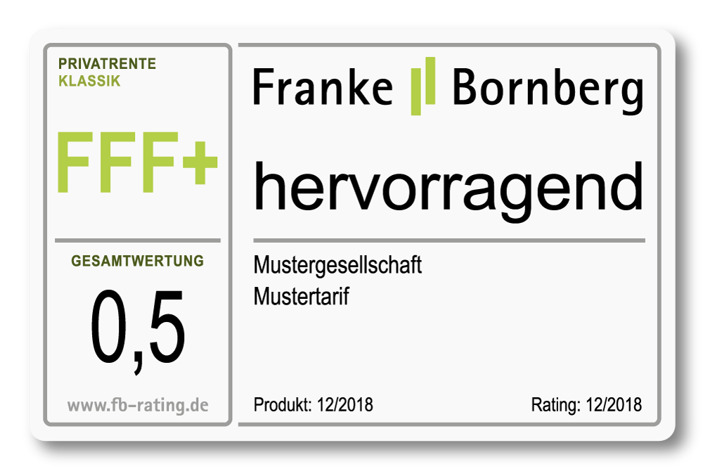 Altersvorsorge Rating bei Franke und Bornberg Altersvorsorge Rating bei Franke und Bornberg