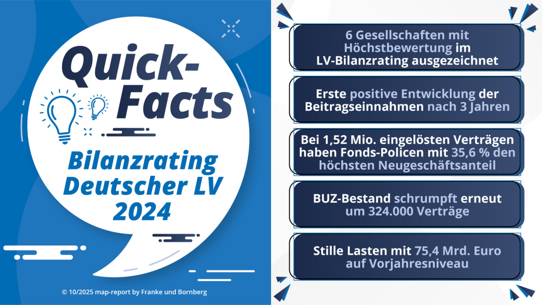 Franke und Bornberg - map-report 941 - Bilanzrating Deutscher Lebensversicherer - Fakten