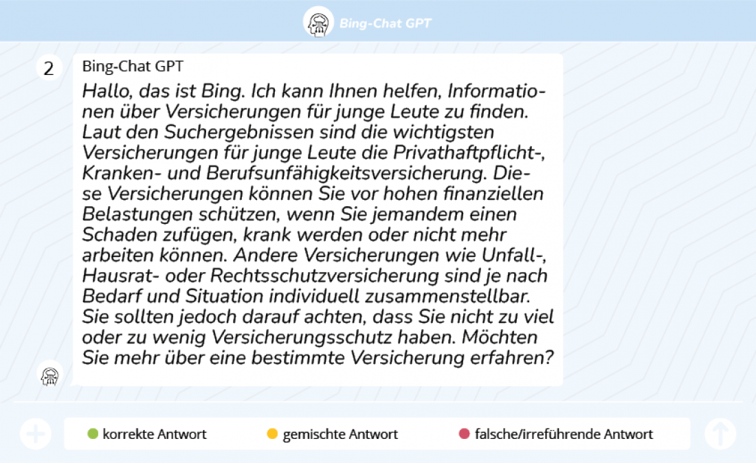 Hallo, das ist Bing. Ich kann Ihnen helfen, Informationen über Versicherungen für junge Leute zu finden. 😊Laut den Suchergebnissen sind die wichtigsten Versicherungen für junge Leute die Privathaftpflicht-, Kranken- und Berufsunfähigkeitsversicherung. Diese Versicherungen können Sie vor hohen finanziellen Belastungen schützen, wenn Sie jemandem einen Schaden zufügen, krank werden oder nicht mehr arbeiten können. Andere Versicherungen wie Unfall-, Hausrat- oder Rechtsschutzversicherung sind je nach Bedarf u