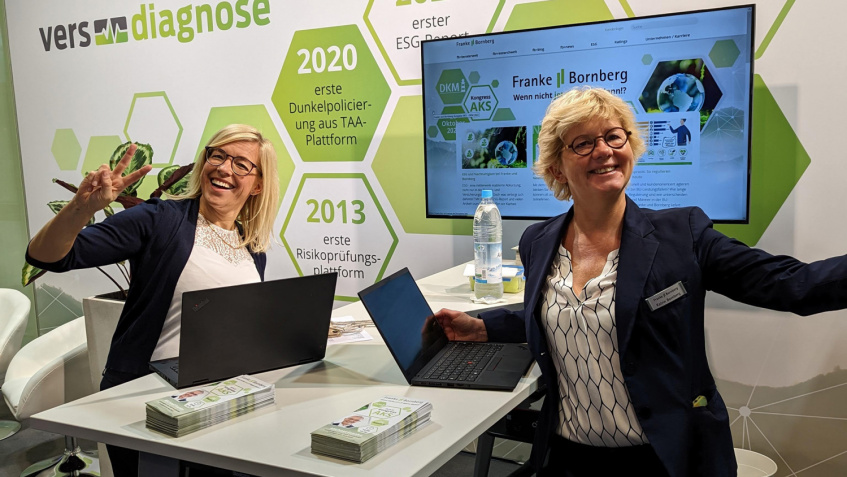 Franke und Bornberg auf der DKM 2022 - Katrin Bornberg und Janine Sachs