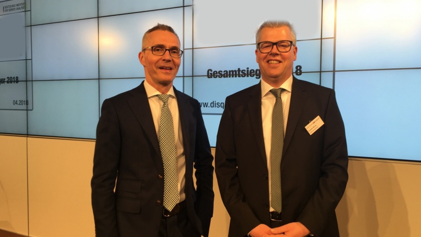 Michael Franke und Christian Monke bei Deutscher Versicherungs-Award
