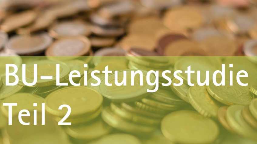 BU-Leistungstudie Teil 2: - Gutachten, Prozesse und Ablehnungen zur Berufsunfähigkeit