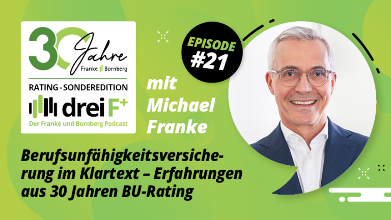 Episode 21 - Berufsunfähigkeitsversicherung im Klartext – Erfahrungen aus 30 Jahren BU-Rating - mit Michael Franke